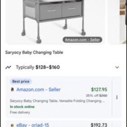 Brand New Baby Changing Table