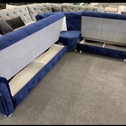 Blue Sectional New In Box Free Delivery