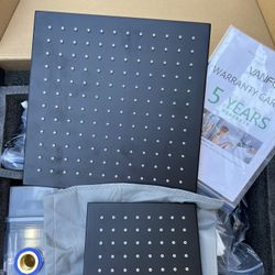 Shower Faucet Set Matte Black Shower System,Push Button Diverter Shower Faucet with 2 in 1 Handheld,Ceiling Mount 10 Inch Shower Head with 6 Inch