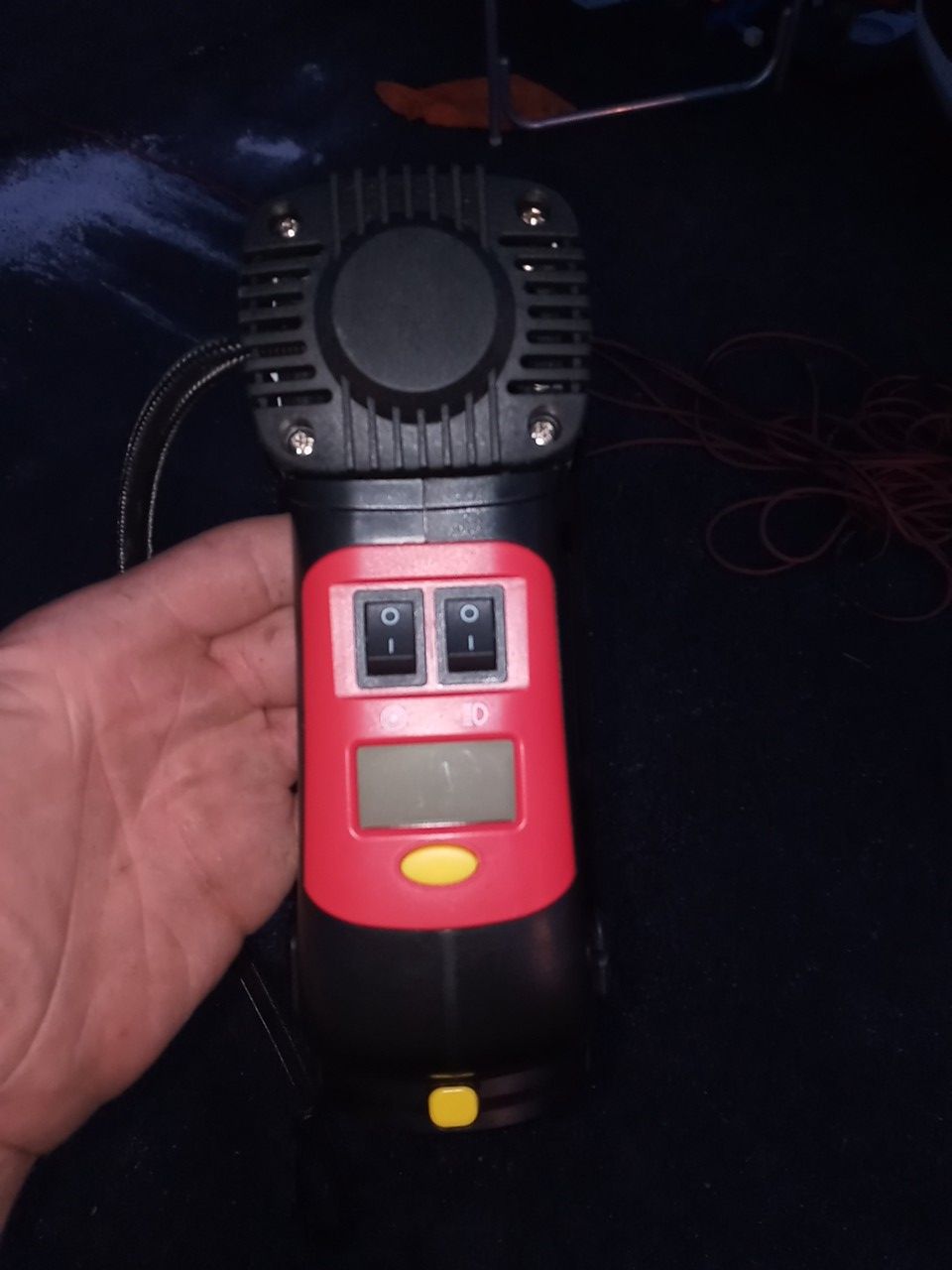 Hyper tough 12 volt compressor$25