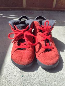 Air Jordan 6 Toddler Sneakers Red Suede