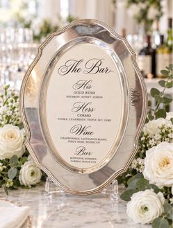 VINTAGE  SILVERPLATE OVAL TRAY –