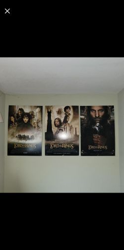 Lord Of The Rings Posters On Foam Board