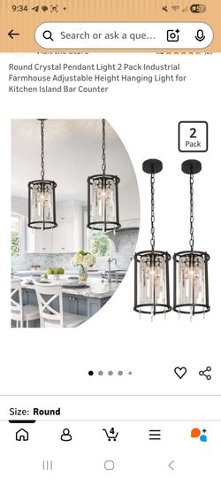 New 2pk Chandelier Lights