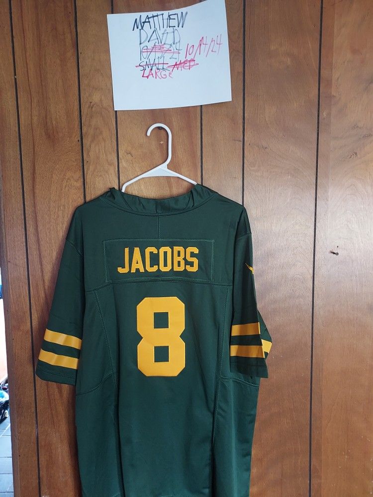 Surprise Sticker With Large Packers Jacobs Jersey