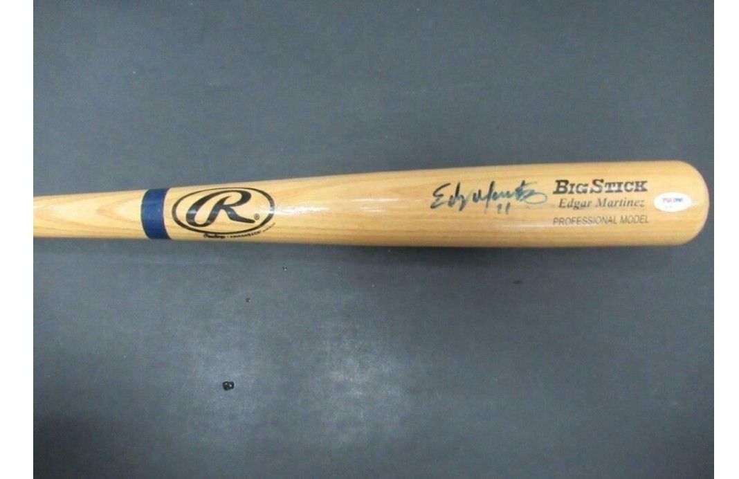 Edgar Martinez & Brett Boone Autographed Bat