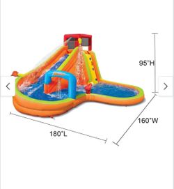 Inflatable Water Slide Park with Pool