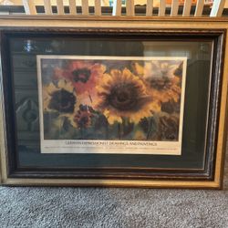 Antique Gold/Bronze Frame German Expressionist Bulletin 
