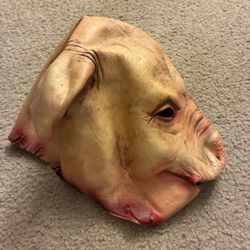Severed Pig Head" full latex mask
