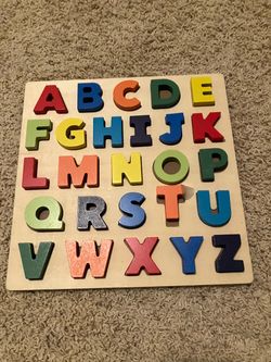 Wooden ABC Alphabet Puzzle Board