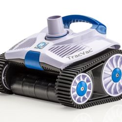 Hayward TracVac Lightweight Automatic Suction Vacuum Cleaner with Hose and Valve for In Ground Swimming Pool Maintenance, White