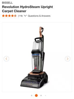 New BISSELL Revolution HydroSteam Upright Carpet Cleaner