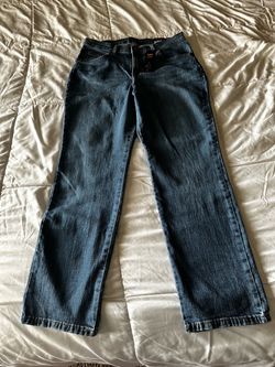 Petite 6 Lee Straight Leg Blue  Jeans