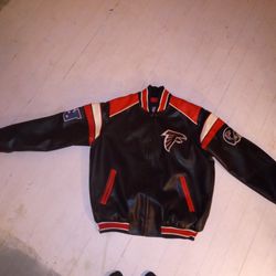 Leather Atlanta Falcons Coat
