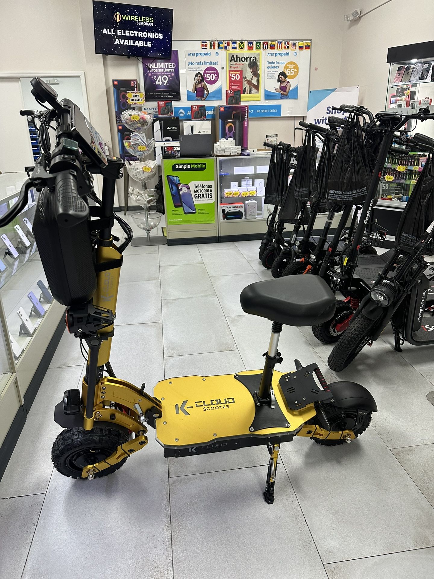 K Cloud K6 Electric Scooter 60MPH! Finance For $50 Down Payment!!