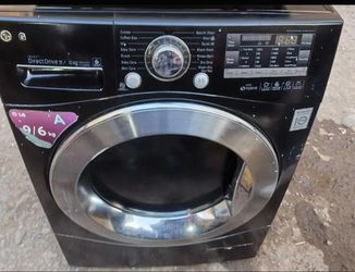 LG 9/6kg Front Load Washer & Dryer Combo – Direct Drive – Black