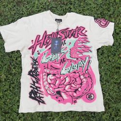 Hellstar “No Guts No Glory” Tee — Medium (Authentic, Oversized)