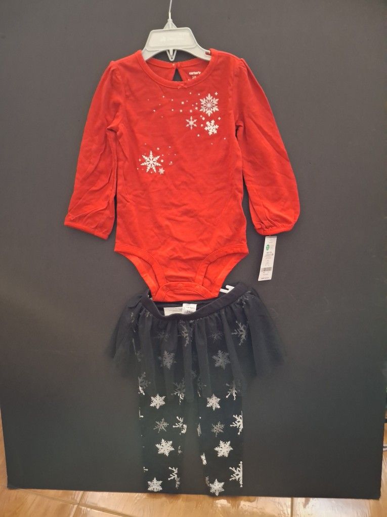 NEW Carter's Girls 2pc set - size 24 months