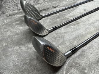 Vintage Call away Great Bug Bertha Hawkeye Driver And Two Fair metal Fairway Woods