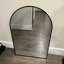 Black Frame Wall Mirror  20x30