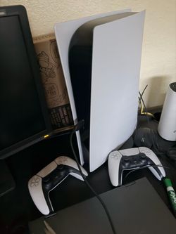 PS5 digital w/ two controllers