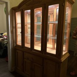 Wooden China Cabinet 