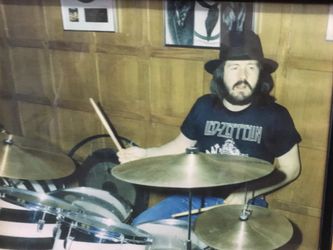 Super Rare JOHN BONHAM Photo Framed 8x10 From Jason Bonham Collection 