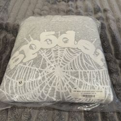 Grey Og Sp5der Hoodie, Size Medium