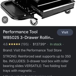 Rolling Tool Box Seat