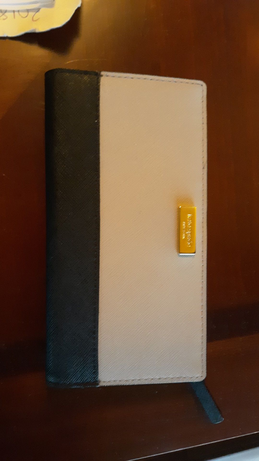 Kate Spade wallet. NEW! Black/Tan.. still have receipt of purchase.