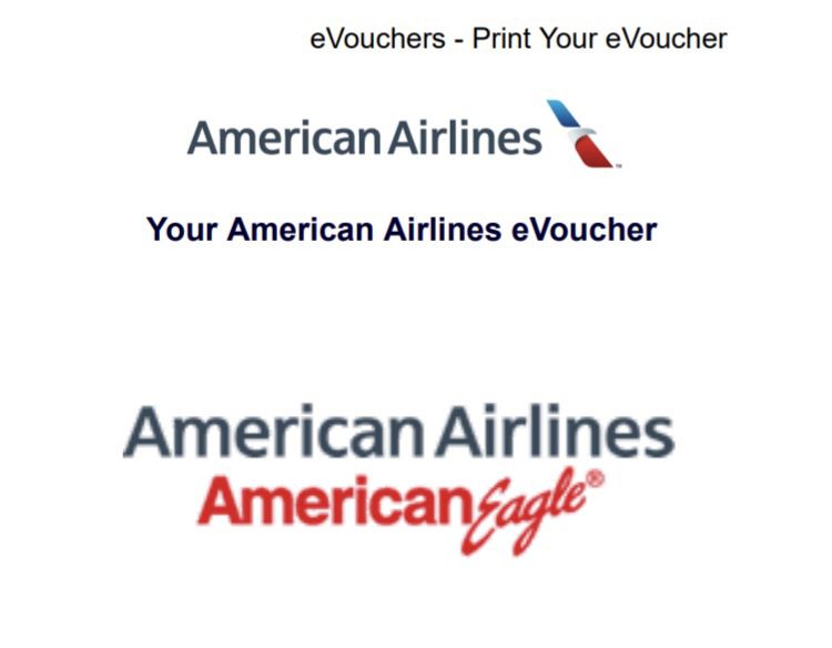 American Airlines $856 value e voucher for $700 (can be used by anyone)