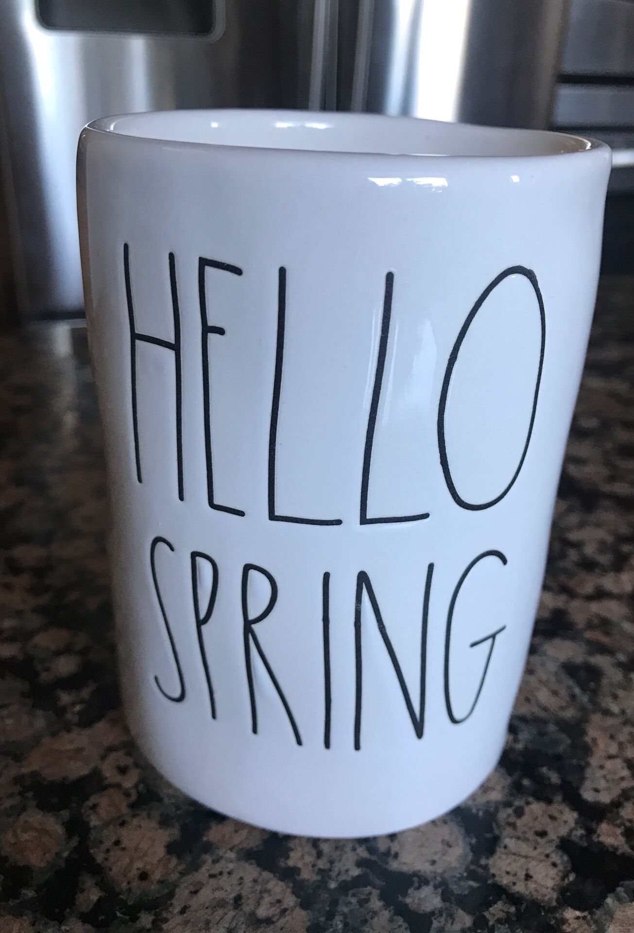 RAE DUNN HELLO SPRING PINK PEONY SCENTED CANDLE