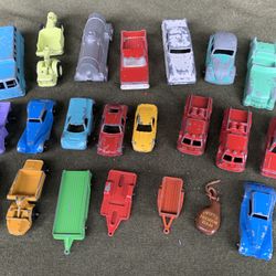 Tootsie & Midgetoy Cast Metal Cars And Trucks Lot of 21