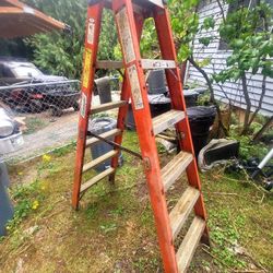 6 Ft A Frame   Twin Step Ladder