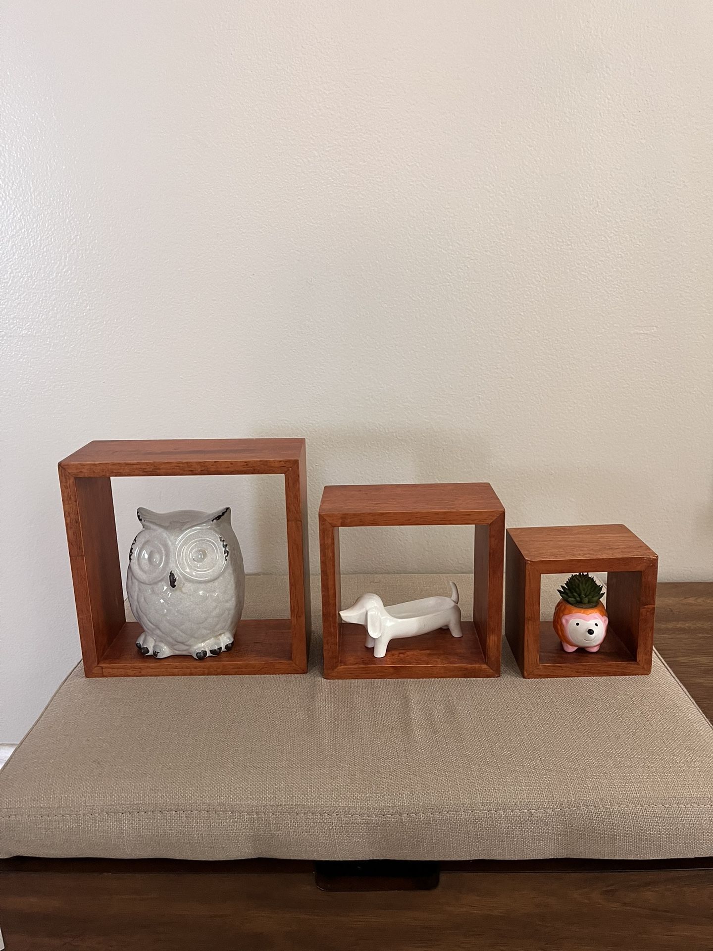 3 Cubes Wall Shelves / Home Decor ( Decor Included )