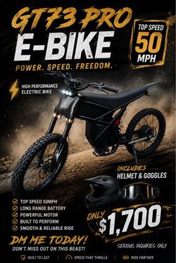 GT73 PRO EBIKE ($1,500 OR BEST OFFER)