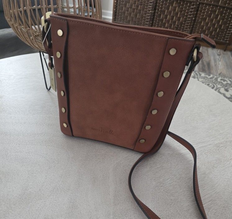 NWT Brown Simply Noelle Vegan Leather Crossbody
