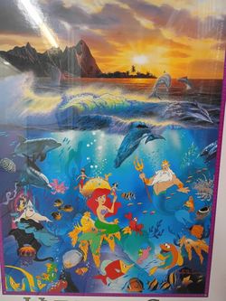 Christian Reise Lassen Under The Sea Little Mermaid Framed Poster