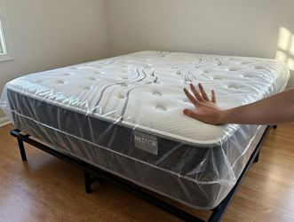 🛏️ NEW King Mattress - Sealed in Plastic - From $190! Luxury for Less! Also, Queen, Full, Twin XL, California King, Split King, Twin