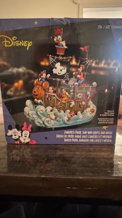 Disney Halloween Animated Pirate Ship with Lights and Music