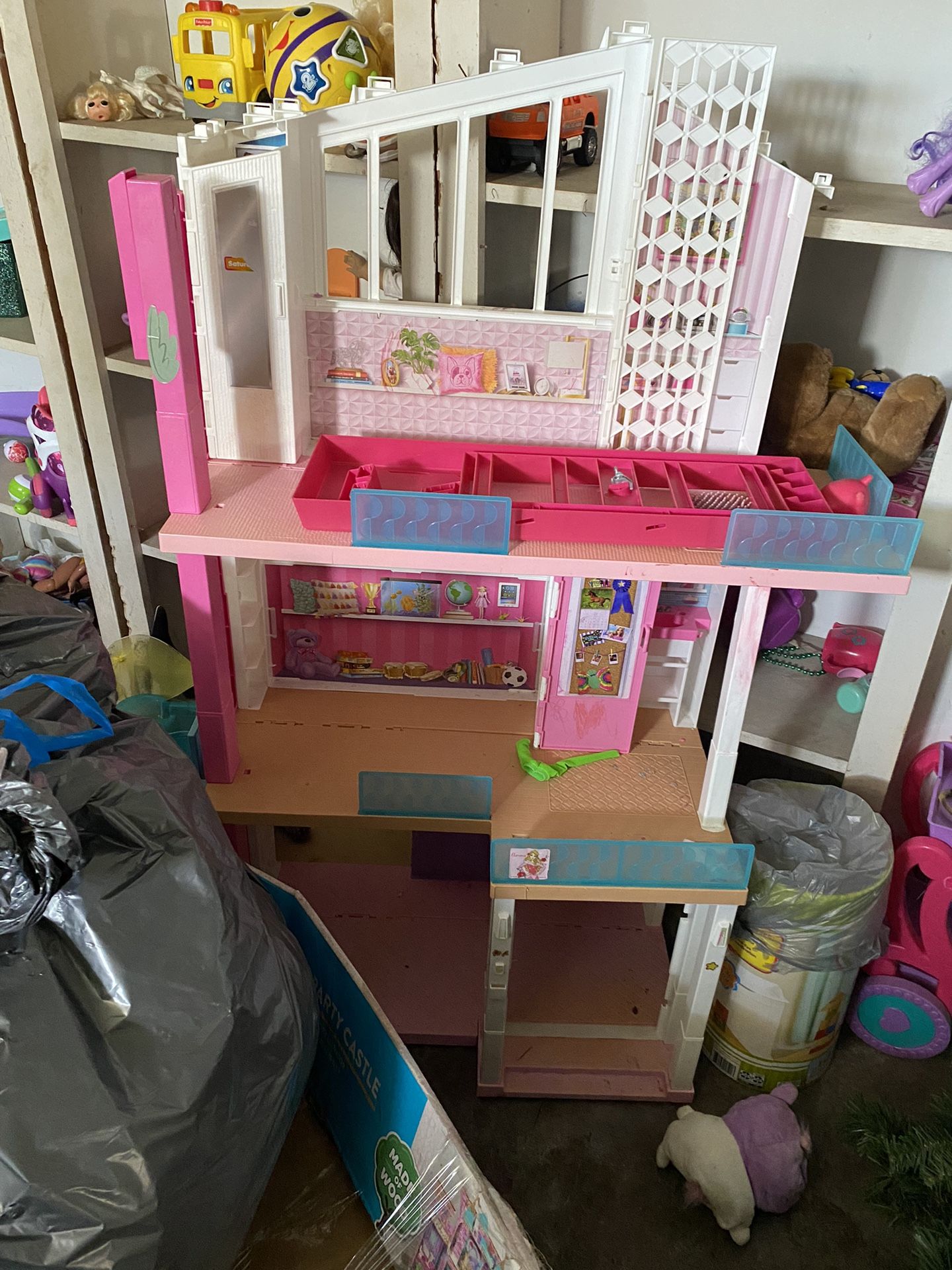 This Is 2 Barbie Doll House Gabby Kitchen Set And Princess Castle