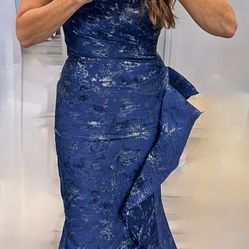 Teri Jon dress ( Blue, Size 4)