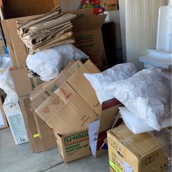 Moving Boxes And Packing Paper .10 Cents A Box Packing Paper Included 