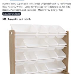 Toy Organizer With Bin