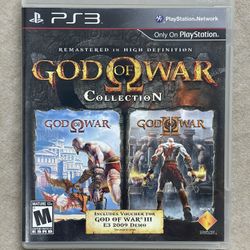 God Of War Collection 1&2 HD - PS3- Like New - Rare