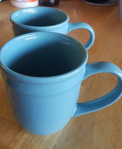Baby blue mug set for 2