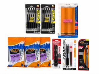 NEW Back to School Supplies Bundle – Pilot G2, BIC, Sharpie, Zebra Pens & Pencils
