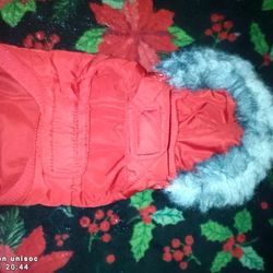 Fuzzy Hoodie & Xmas Style Shirt For Small Dog Or Puppy 
