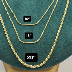 925 Silver Rope Chain Necklace 