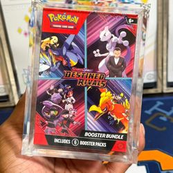 Pokemon Booster Bundle Box Acrylic Case with Magnetic Lids